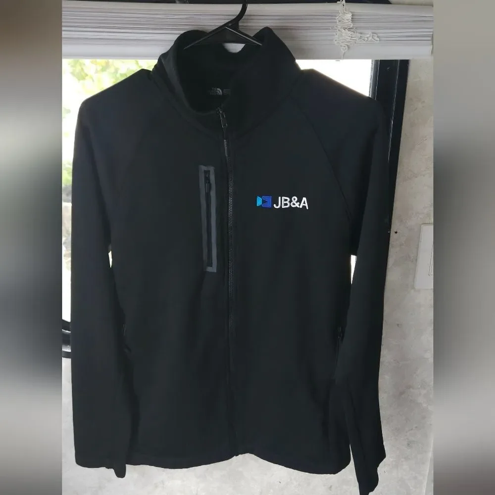 The North Face JB&A Softshell Full Zip Jacket Men’s Size M Black 100% Polyester